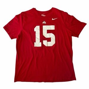 Nike Tee Men's XL Red Ohio State University Ezekiel Elliiott #15 Cowboys